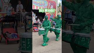 When the Green Army Men find their buddy Woody at Toy Story Land  Hollywood Studios  Disney World [upl. by Crowell]