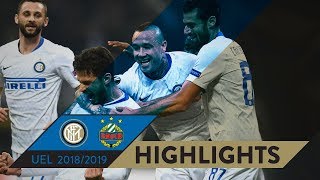 INTER 40 RAPID  HIGHLIGHTS  Round of 32 SecondLeg  201819 UEFA Europa League [upl. by Aidul]