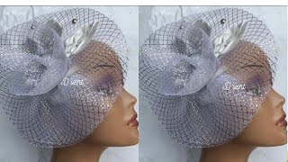 HOW TO MAKE THIS TRENDY CUTE CRINOLINE FASCINATOR [upl. by Clute]