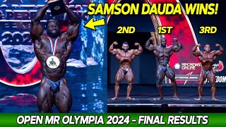 2024 Mr OIympia FINAL RESULTS  Samson Dauda IS THE NEW MR OLYMPIA [upl. by Aihsema595]