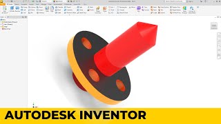 Autodesk Inventor 2024  Tutorial 4 extrude [upl. by Wehtam]