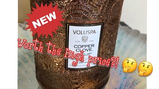 Voluspa Candle Review  Copper Clove [upl. by Yerga]