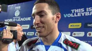 FIVBWorldLeague  ItaliaPolonia 31 intervista a Salvatore Rossini [upl. by Tatianna]