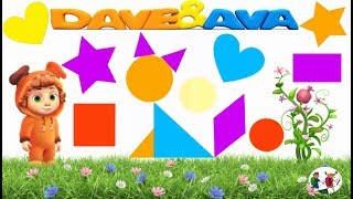 Learn Shapes with Dave and Ava 🌧️🌞 Shapes for Kids Learning [upl. by Lehet877]