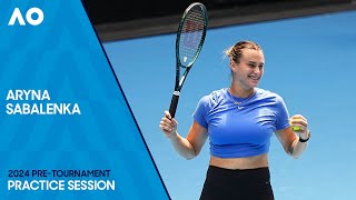 Aryna Sabalenka Practice Session  Australian Open 2024 [upl. by Gnilsia]