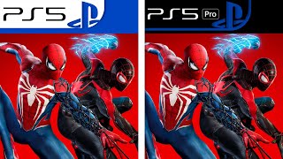 SpiderMan 2  PS5 vs PS5 Pro  Graphics Comparison  Analista De Bits [upl. by Phio509]