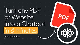 Turn any PDF or website into a chatbot no code in 3 minutes with GPT4 [upl. by Odette]