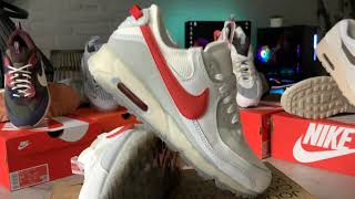 Nike Air Max TERRASCAPE 90 quotRED CLAYquot Summit WhiteRed ClayArgile RougeCollectionPart 355 [upl. by Aryl]