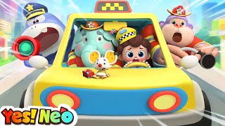 Taxi Rescue Song  Fireman Policeman Doctor  Cars Rescues  Nursery Rhyme amp Kids Songs  Yes Neo [upl. by Anton]