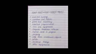 Accounting fixed assets non current assets accounting fixedassets [upl. by Oriane]