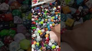 Polyhedral dice bin at Chessex booth SDCC [upl. by Aramen]