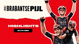 HIGHLIGHTS Elite Men  DE BRABANTSE PIJL 2022 [upl. by Attenna]