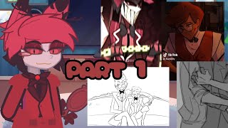 Hazbin hotel react to each other 16  Alastor p17  ships and creds in video [upl. by Asina]