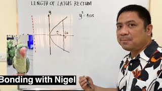 MATHFLEX Ep73 Length of Latus Rectum of Parabola [upl. by Ahsial]