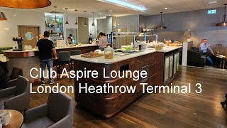 London Heathrow Club Aspire Lounge Terminal 3 [upl. by Ardnola418]