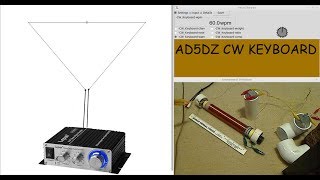 VLF Transmitterdelta loop  VLF ReceiverFerrite Core Bipolar Tesla Coil  QRQ CW demo [upl. by Ring]