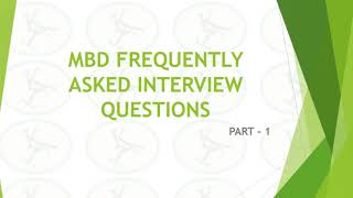 MBD or Model Based Development Frequently asked Interview Questions Part1 [upl. by Yrolam369]