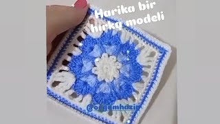 ÇOK ŞIK BİR YELEK VE HIRKA MODELİ TIG İŞİ KARE MOTİF [upl. by Zelikow]