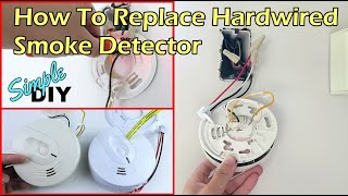 How To Replace A Hardwired Smoke Detector [upl. by Athal]