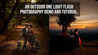 An Outdoor One Light Flash Photography Demo and Tutorial [upl. by Nnylorac999]