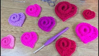 CORAZON ESPIRAL 3D TEJIDO A CROCHET [upl. by Hofstetter]