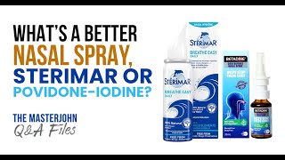 What’s a better nasal spray Sterimar or povidoneiodine [upl. by Issac]