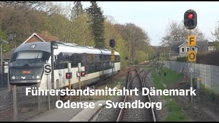 Führerstandsmitfahrt Dänemark Odense  Svendborg mit RV4661 [upl. by Sekoorb]