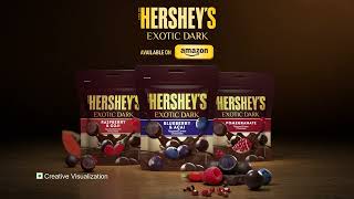 ExperienceExotic with HERSHEYS EXOTIC DARK  Dark Cocoa Rich Chocolate With Exotic Fruit Flavors [upl. by Eireva997]