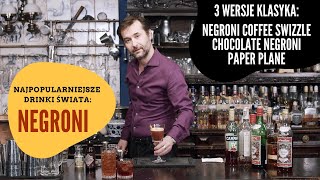 Najpopularniejsze drinki świata NEGRONI  Jak zrobić Negroni Coffee Swizzle Chocolate Paper Plane [upl. by Ten878]