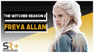 Freya Allan Interview The Witcher Season 2 [upl. by Ahsienahs305]