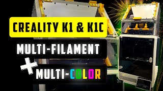 Creality K1 amp K1C MultiFilament and MultiColor System Project MFS  Drying and Print Quality [upl. by Bent35]