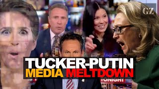 US media melts down over TuckerPutin interview [upl. by Halihs]