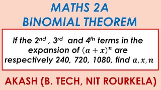 Binomial Theorem Important LAQ 9  Maths 2A maths2a inter2ndyearmaths [upl. by Edda]