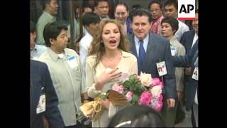 PHILIPPINES MANILA MEXICAN ACTRESS THALIA RETURNS FOR A 2 DAY CONCERT [upl. by Yud722]