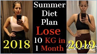 Summer Diet Plan For Weight Loss  How To Lose Weight Fast 10KG in Summer  Fat to Fab [upl. by Hanima]