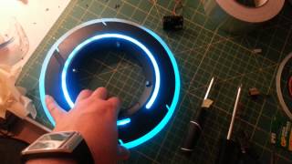 Tron Legacy Identity Disc upgrade prototype  AquaTeal color [upl. by Ronalda743]