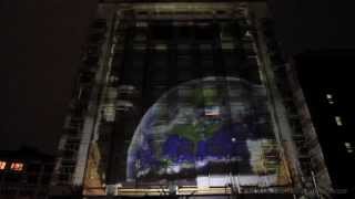 3D projection mapping at the Hotel Gansevoort [upl. by Catherin450]