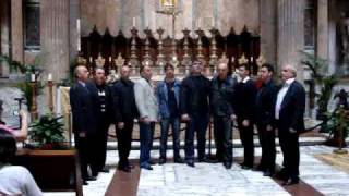 Church Mravalzhamieri  Rustavi Choir in Rome 2010 [upl. by Hgielsa]