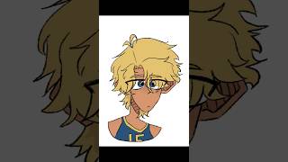 Drawing a boy with blonde hair art digitalart drawing artdrawing shorts [upl. by Nahamas291]