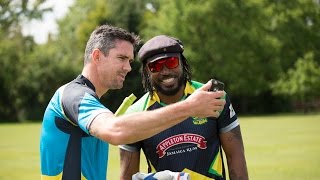 Big Six Competition  Kevin Pietersen vs Chris Gayle [upl. by Yelsa]