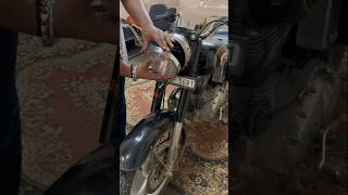 Royal Enfield Bullet Modified 💥  How To Install Flat Mirror In Bullet Headlight ✅ shorts [upl. by Iolenta1]