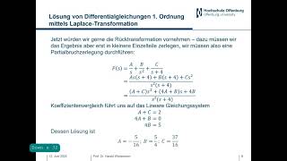 Mathematik II  15  Differentialgleichungen V  LaplaceTransformation [upl. by Caye630]