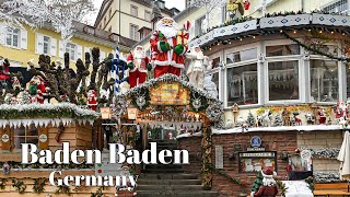 Virtual tour of Christmas Baden Baden 🇩🇪 Germany [upl. by Sapphera]