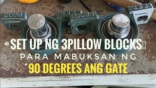 Pag install ng 3 Pillow Block sa Gate sa madaling paraan [upl. by Enedan]