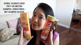 Herbal Essences Body Envy Volumizing Shampoo Conditioner  Dry Shampoo Review [upl. by Keeler]