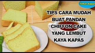 Cara buat pandan chiffon cake selembut kapas [upl. by Yme119]