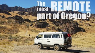 The most REMOTE part of Oregon  We take our VW Vanagon out to explore Leslie Gulch and the Steens [upl. by Haldis951]