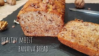 Healthy Moist Banana Bread with Walnuts Recipe  Sugar Free Banana Bread Recipe [upl. by Nhor]