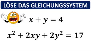 Löse das nichtlineare Gleichungssystem  Mathe Alex [upl. by Cirted]