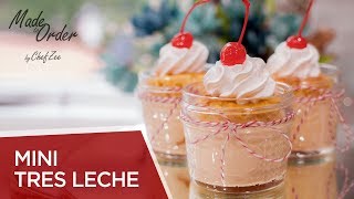 Mini Tres Leches Cake  Best Tres Leches Cake Recipe  Made To Order  Chef Zee Cooks [upl. by Saunderson]